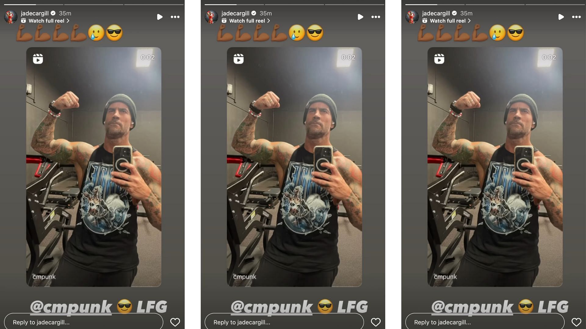 Cargill sends a message to Punk on Instagram ahead of tonight's RAW.